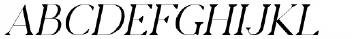 Charmini Thin Italic Font UPPERCASE