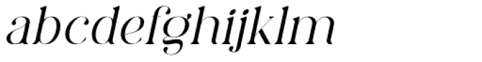 Charmini Thin Italic Font LOWERCASE