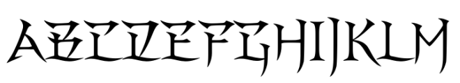Charonian 102 Font UPPERCASE