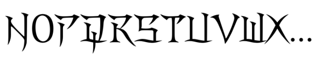 Charonian 102 Font UPPERCASE