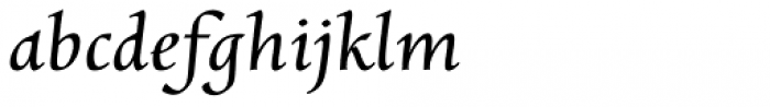 Charpentier Renaissance Pro Oblique Font LOWERCASE
