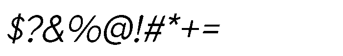 Charsey Italic Font OTHER CHARS