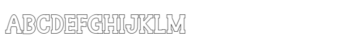Chartist sketsa Outline Font UPPERCASE