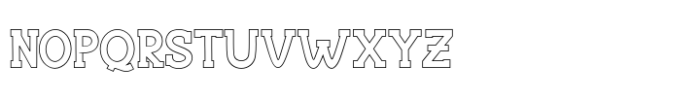 Chartist sketsa Outline Font UPPERCASE