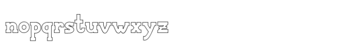 Chartist sketsa Outline Font LOWERCASE