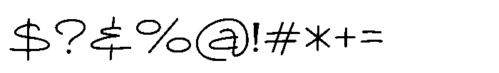 Chastity Font OTHER CHARS