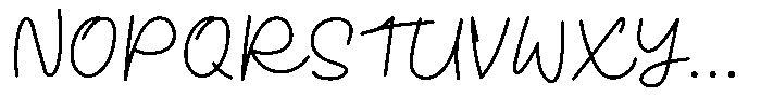 Chastity Font UPPERCASE
