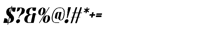 Chatine Italic Font OTHER CHARS