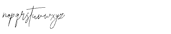 Chatos Original Script Font LOWERCASE