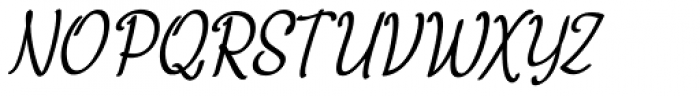 Chatter Condensed Oblique Font UPPERCASE