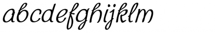 Chatter Oblique Font LOWERCASE