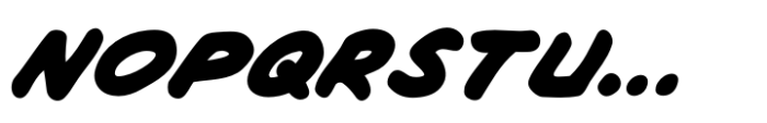 Chatterbox Heavy Italic Font LOWERCASE