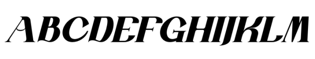 Chatterink Italic Font UPPERCASE