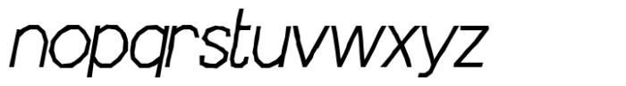 Chatterton Light Oblique Beta Font LOWERCASE