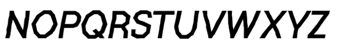 Chatterton Medium Oblique Beta Font UPPERCASE