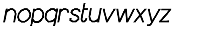 Chatterton Regular Oblique Alpha Font LOWERCASE