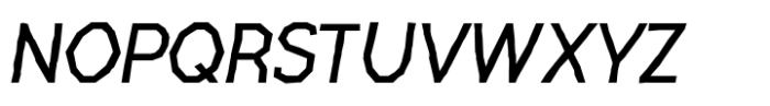 Chatterton Regular Oblique Beta Font UPPERCASE