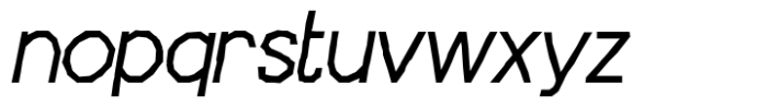 Chatterton Regular Oblique Beta Font LOWERCASE
