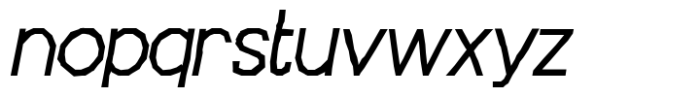 Chatterton Regular Oblique Gamma Font LOWERCASE