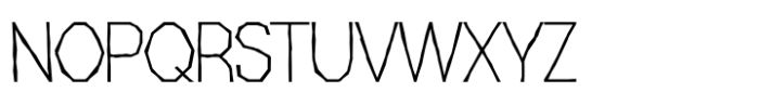 Chatterton Thin Alpha Font UPPERCASE