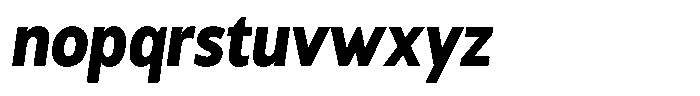 Chatwin Black Condensed Italic Font LOWERCASE