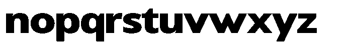 Chatwin Black Expanded Font LOWERCASE