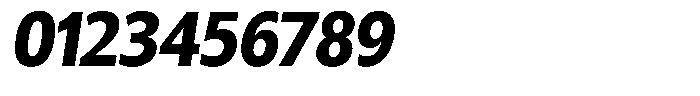 Chatwin Black Semi Condensed Italic Font OTHER CHARS