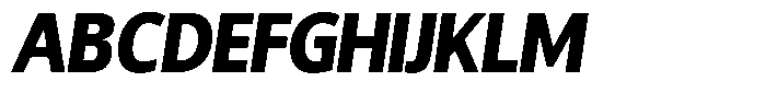 Chatwin Black Semi Condensed Italic Font UPPERCASE