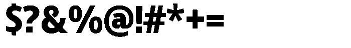 Chatwin Black Semi Condensed Font OTHER CHARS