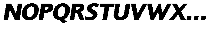 Chatwin Black Semi Expanded Italic Font UPPERCASE