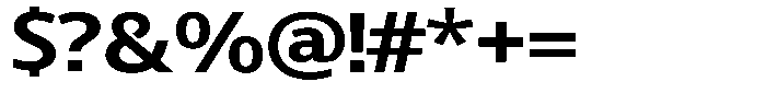 Chatwin Bold Expanded Font OTHER CHARS