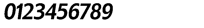 Chatwin Bold Semi Condensed Italic Font OTHER CHARS