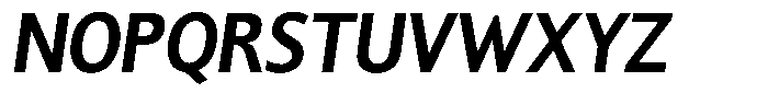 Chatwin Bold Semi Condensed Italic Font UPPERCASE