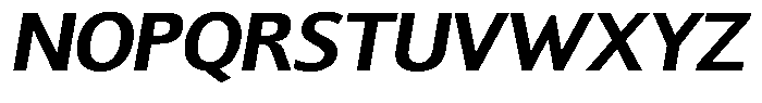 Chatwin Bold Semi Expanded Italic Font UPPERCASE