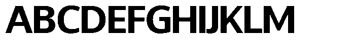 Chatwin Bold Semi Expanded Font UPPERCASE