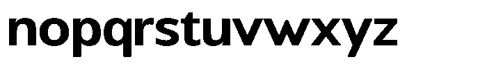 Chatwin Bold Semi Expanded Font LOWERCASE