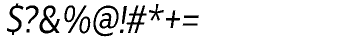 Chatwin Condensed Italic Font OTHER CHARS