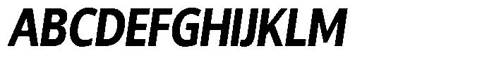 Chatwin Extra Bold Condensed Italic Font UPPERCASE