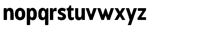 Chatwin Extra Bold Condensed Font LOWERCASE
