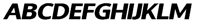 Chatwin Extra Bold Expanded Italic Font UPPERCASE
