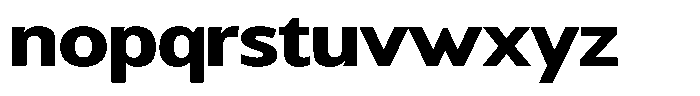 Chatwin Extra Bold Expanded Font LOWERCASE