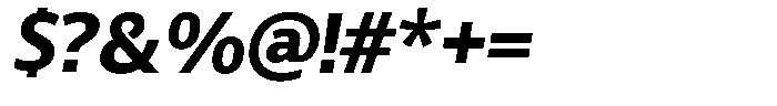 Chatwin Extra Bold Italic Font OTHER CHARS