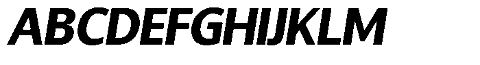 Chatwin Extra Bold Italic Font UPPERCASE
