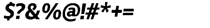 Chatwin Extra Bold Sem Condensed Italic Font OTHER CHARS