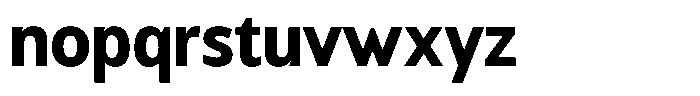 Chatwin Extra Bold Semi Condensed Font LOWERCASE
