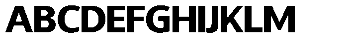 Chatwin Extra Bold Semi Expanded Font UPPERCASE