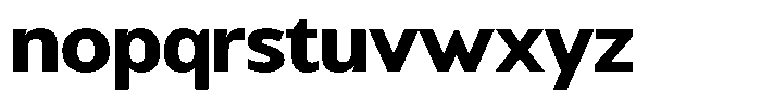 Chatwin Extra Bold Semi Expanded Font LOWERCASE