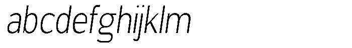 Chatwin Extra Light Condensed Italic FONT