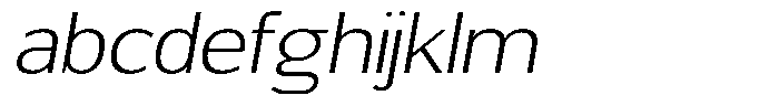 Chatwin Extra Light Expanded Italic FONT
