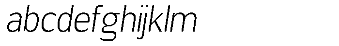Chatwin Extra Light Sem Condensed Italic FONT
